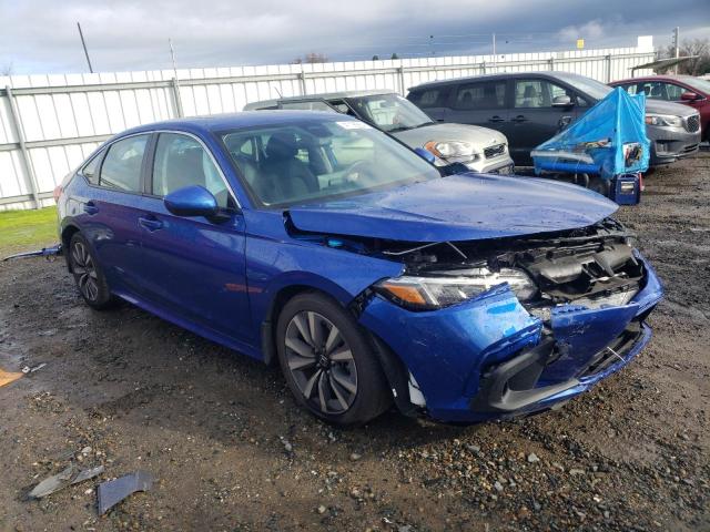 2HGFE1F71PH316858 - 2023 HONDA CIVIC EX BLUE photo 4