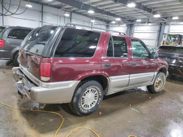 1GKDT13W0Y2366835 - 2000 GMC JIMMY / EN BURGUNDY photo 3