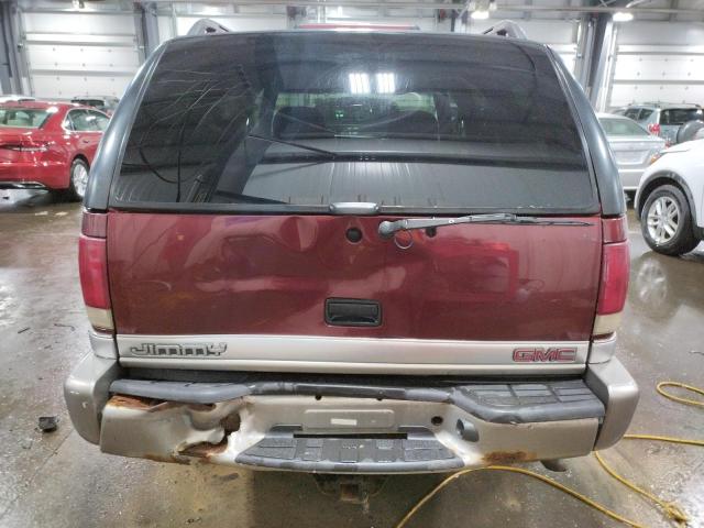 1GKDT13W0Y2366835 - 2000 GMC JIMMY / EN BURGUNDY photo 6