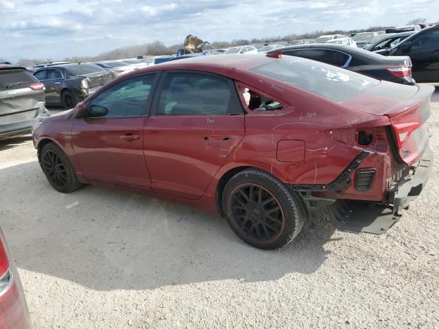 5NPE24AF7GH364696 - 2016 HYUNDAI SONATA SE MAROON photo 2