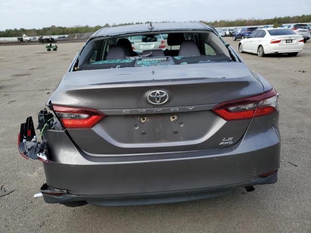 4T1R11BK2MU020298 - 2021 TOYOTA CAMRY LE GRAY photo 6