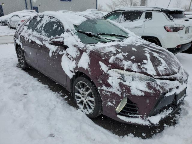 5YFBURHEXHP631695 - 2017 TOYOTA COROLLA L MAROON photo 4