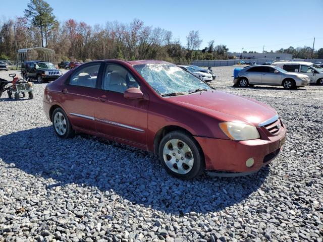 KNAFE121455126800 - 2005 KIA SPECTRA LX RED photo 4