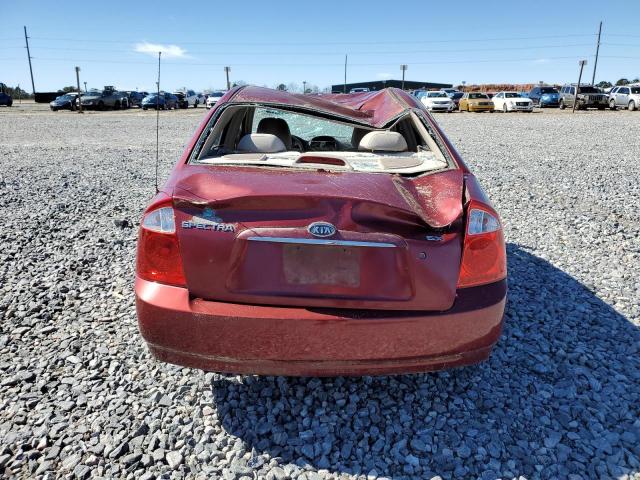 KNAFE121455126800 - 2005 KIA SPECTRA LX RED photo 6