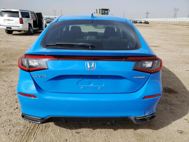 19XFL2H80NE000456 - 2022 HONDA CIVIC SPORT BLUE photo 6