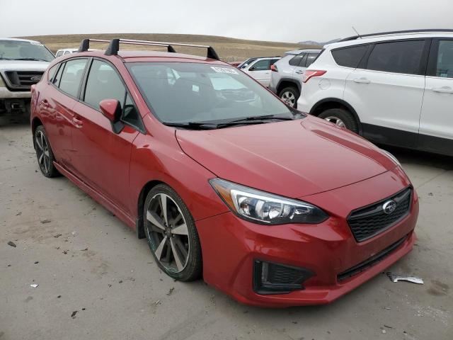 4S3GTAJ66K1724559 - 2019 SUBARU IMPREZA SPORT RED photo 4