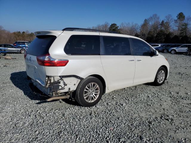 5TDYK3DC4FS676816 - 2015 TOYOTA SIENNA XLE WHITE photo 3