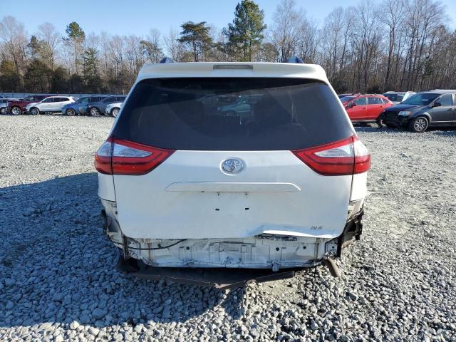 5TDYK3DC4FS676816 - 2015 TOYOTA SIENNA XLE WHITE photo 6