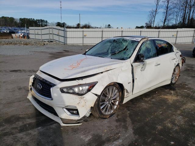 JN1EV7AR5KM559314 - 2019 INFINITI Q50 LUXE WHITE photo 1