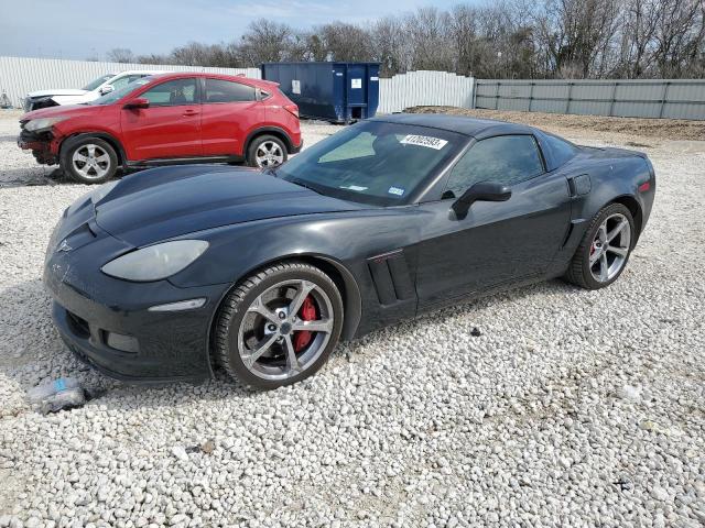 1G1YX2DW2C5103736 - 2012 CHEVROLET CORVETTE GRAND SPORT BLACK photo 1