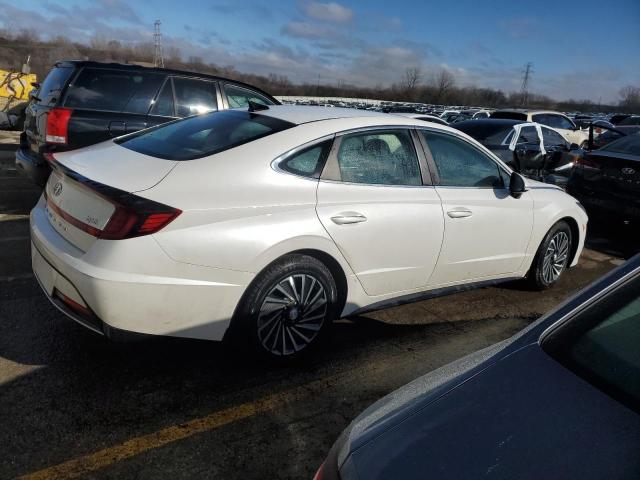 KMHL34JJ2NA038197 - 2022 HYUNDAI SONATA HYBRID WHITE photo 3