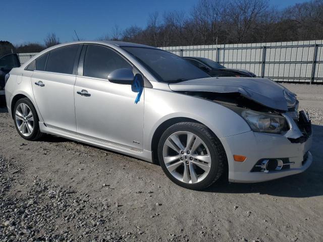 1G1PH5S90B7290808 - 2011 CHEVROLET CRUZE LTZ SILVER photo 4