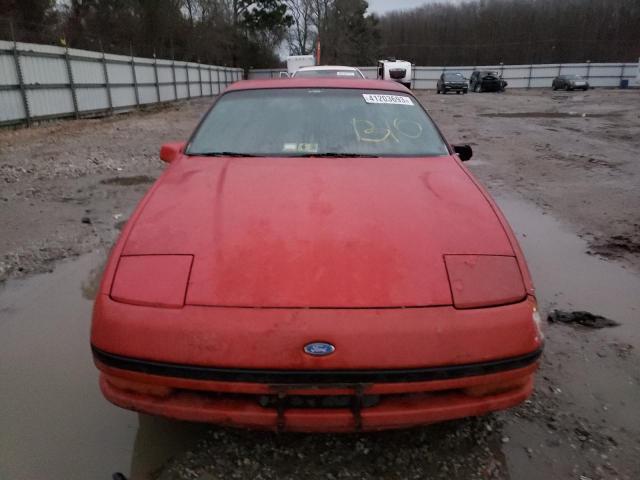 1ZVBT20C4K5237678 - 1989 FORD PROBE GL RED photo 5