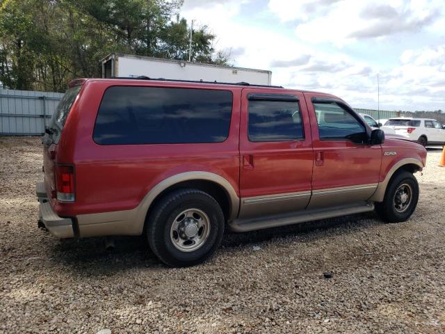 1FMNU42S42EB78575 - 2002 FORD EXCURSION LIMITED BURGUNDY photo 3
