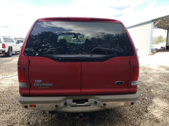 1FMNU42S42EB78575 - 2002 FORD EXCURSION LIMITED BURGUNDY photo 6