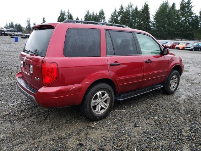 2HKYF18535H528617 - 2005 HONDA PILOT EXL BURGUNDY photo 3