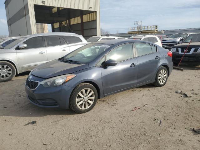 KNAFX4A67E5232408 - 2014 KIA FORTE LX BLUE photo 1