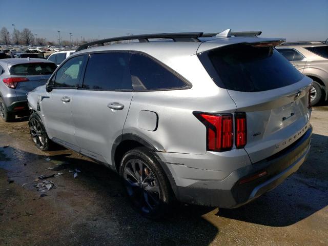 5XYRKDLF0MG039521 - 2021 KIA SORENTO SX SILVER photo 2