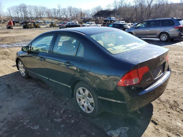 2HGFA16576H501067 - 2006 HONDA CIVIC LX BLACK photo 2