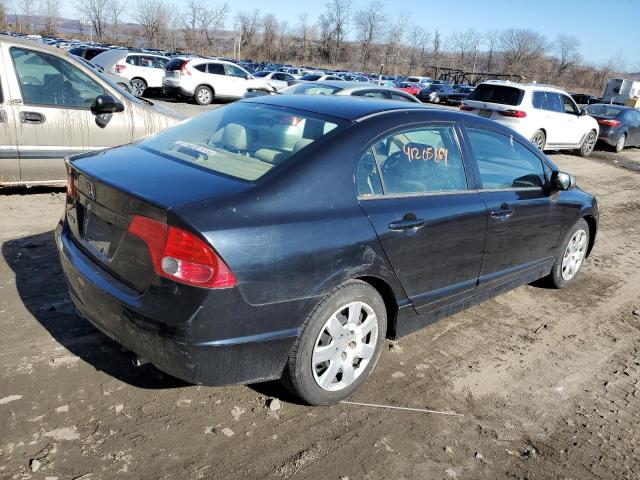 2HGFA16576H501067 - 2006 HONDA CIVIC LX BLACK photo 3