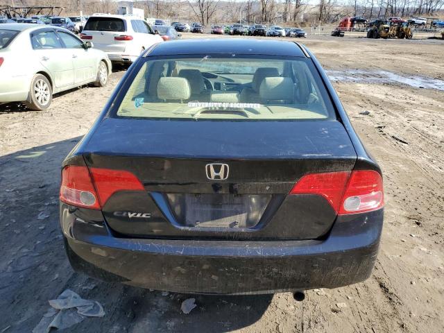 2HGFA16576H501067 - 2006 HONDA CIVIC LX BLACK photo 6