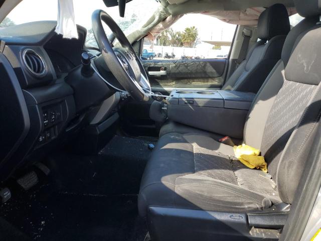 5TFRY5F15LX256840 - 2020 TOYOTA TUNDRA DOUBLE CAB SR/SR5 SILVER photo 7