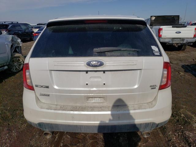 2FMDK4JC5DBA95117 - 2013 FORD EDGE SEL WHITE photo 6