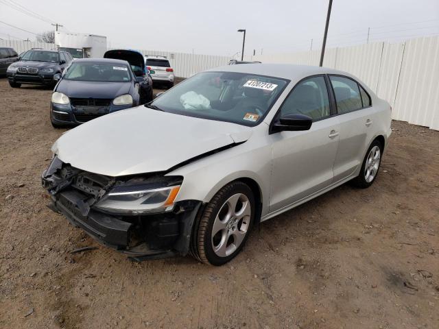 3VW2K7AJ4CM334260 - 2012 VOLKSWAGEN JETTA BASE SILVER photo 1