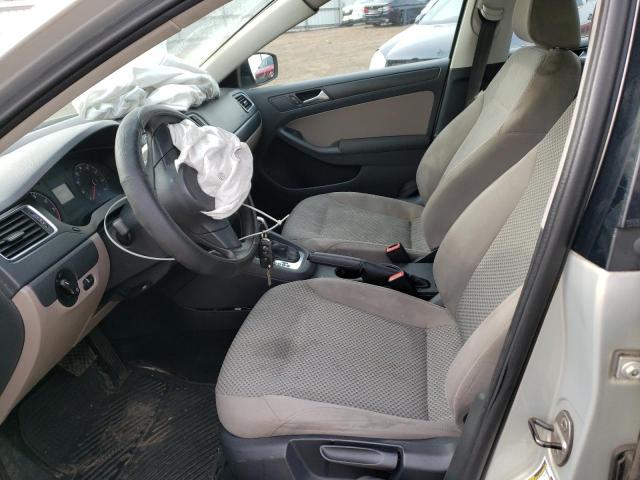 3VW2K7AJ4CM334260 - 2012 VOLKSWAGEN JETTA BASE SILVER photo 7