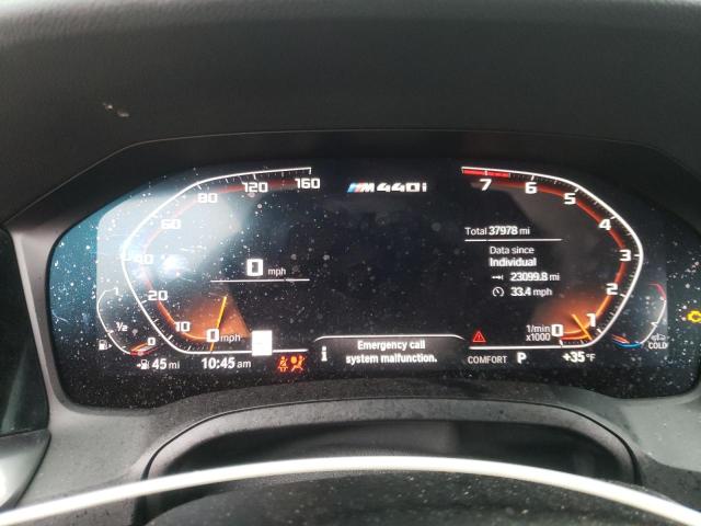 WBA13AW07NFM09574 - 2022 BMW M440XI GRAN COUPE BLUE photo 9