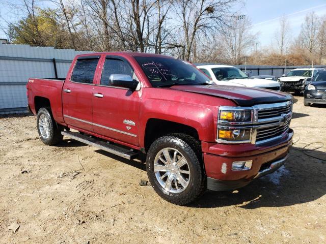 3GCUKTEC5EG409176 - 2014 CHEVROLET SILVERADO K1500 HIGH COUNTRY RED photo 4