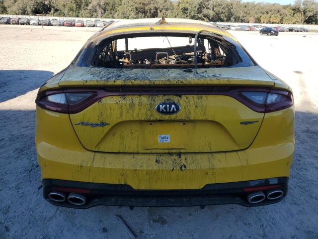 KNAE55LC5J6020167 - 2018 KIA STINGER GT2 YELLOW photo 6