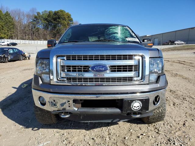 1FTFW1ET3DFD08462 - 2013 FORD F150 SUPERCREW GRAY photo 5