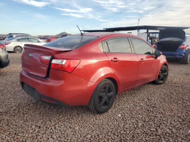 KNADN4A35D6300040 - 2013 KIA RIO EX RED photo 3