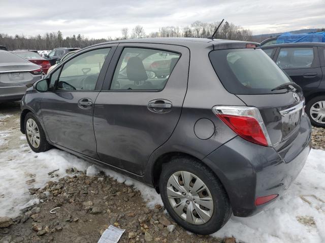 JTDKTUD31ED581486 - 2014 TOYOTA YARIS GRAY photo 2