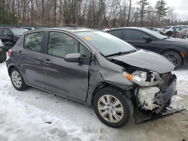 JTDKTUD31ED581486 - 2014 TOYOTA YARIS GRAY photo 4