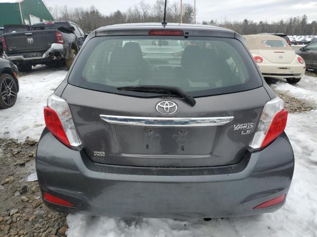 JTDKTUD31ED581486 - 2014 TOYOTA YARIS GRAY photo 6