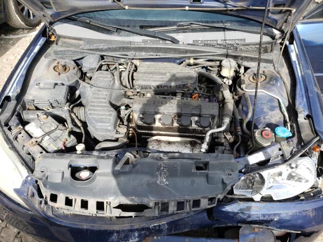 2HGES16525H569039 - 2005 HONDA CIVIC LX BLUE photo 11