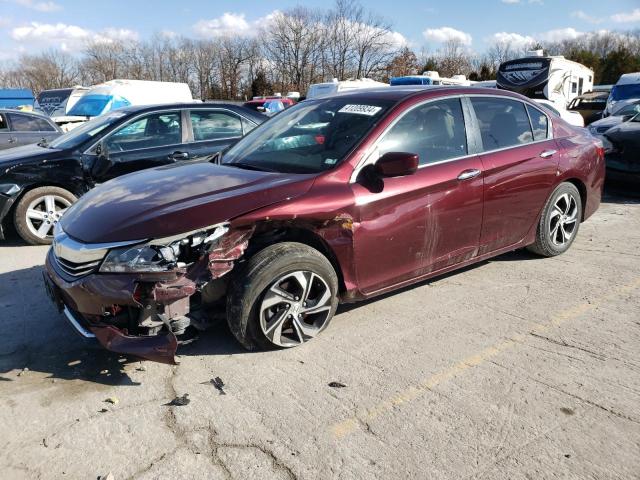 1HGCR2F38HA164104 - 2017 HONDA ACCORD LX MAROON photo 1