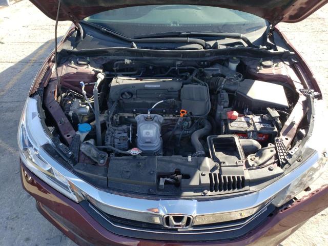 1HGCR2F38HA164104 - 2017 HONDA ACCORD LX MAROON photo 11