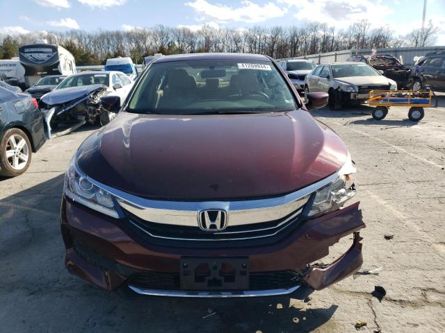 1HGCR2F38HA164104 - 2017 HONDA ACCORD LX MAROON photo 5