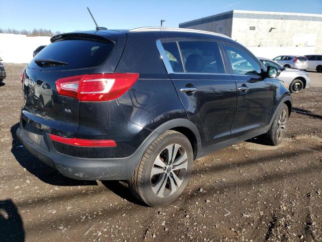 KNDPCCA29C7215945 - 2012 KIA SPORTAGE EX BLACK photo 3