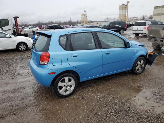 KL1TD66617B769970 - 2007 CHEVROLET AVEO BASE BLUE photo 3