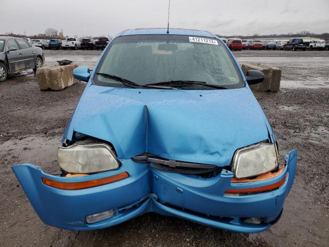 KL1TD66617B769970 - 2007 CHEVROLET AVEO BASE BLUE photo 5