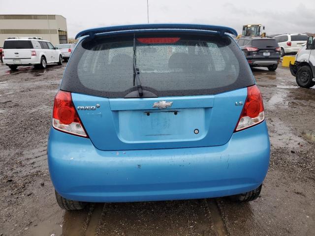 KL1TD66617B769970 - 2007 CHEVROLET AVEO BASE BLUE photo 6