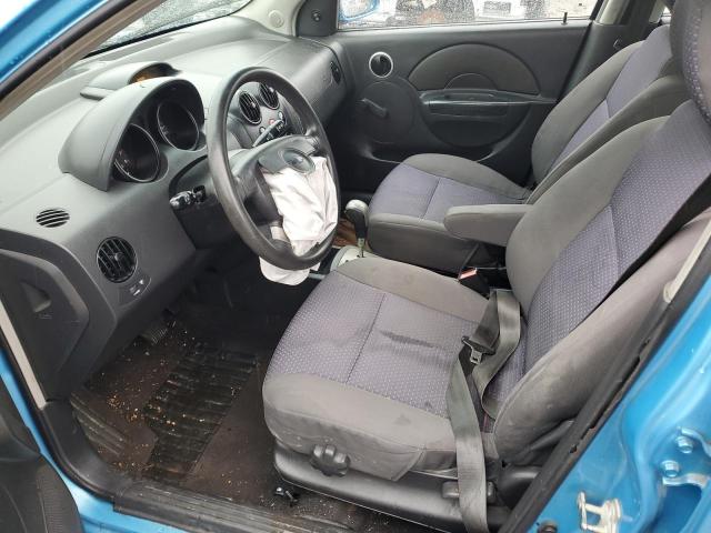 KL1TD66617B769970 - 2007 CHEVROLET AVEO BASE BLUE photo 7
