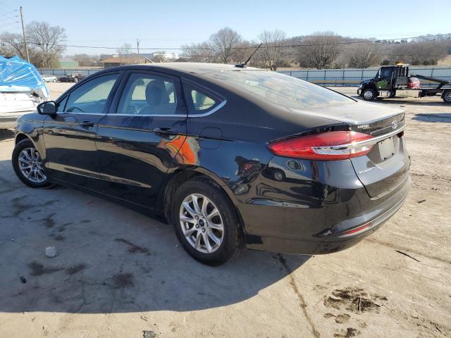 3FA6P0G77HR369111 - 2017 FORD FUSION S BLACK photo 2