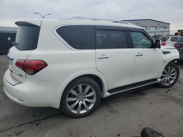 JN8AZ2NE7E9066272 - 2014 INFINITI QX80 WHITE photo 3