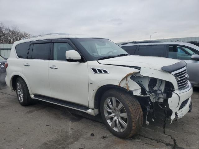 JN8AZ2NE7E9066272 - 2014 INFINITI QX80 WHITE photo 4