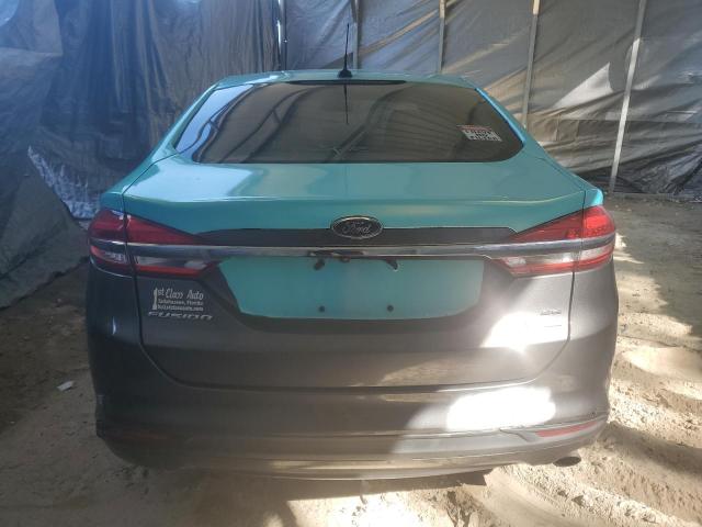 3FA6P0HD0JR197966 - 2018 FORD FUSION SE BLUE photo 6